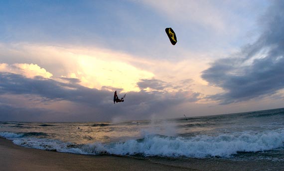 Sunset Jump Kiteboarding - Jump at Sunset