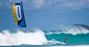 Using Kite Momentum for Wave Riding